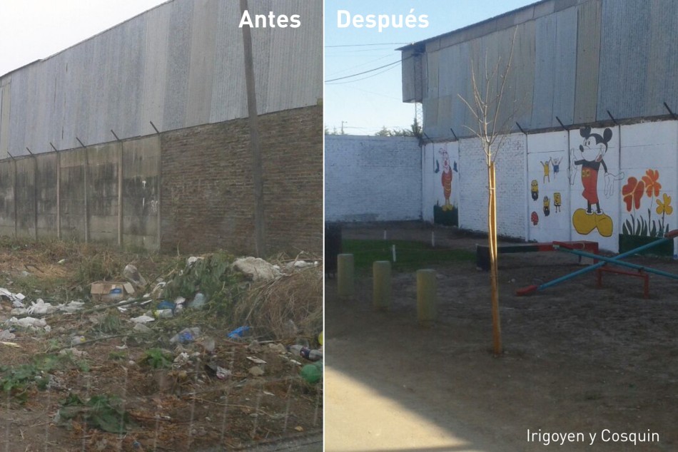 32781 | Irigoyen y Cosquín: antes un mini basural, ahora un espacio público recuperado. - Secretaría de Servicios Públicos y Medio Ambiente