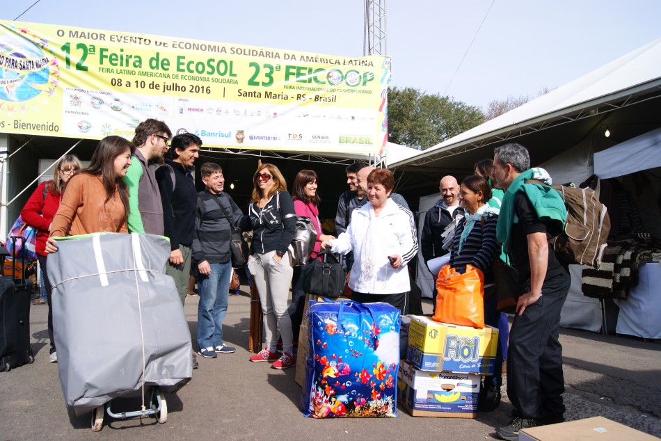 57055 | Emprendedores participantes  23ª FEICOOP y 12ª EcoSol en Santa María do Sul en Brasil -