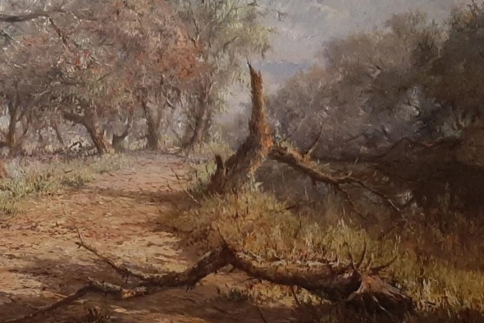 326300 | Fragmento de obra perteneciente a la muestra Pintó Humedal, de Raúl Domínguez   - Archivo Raúl Domínguez